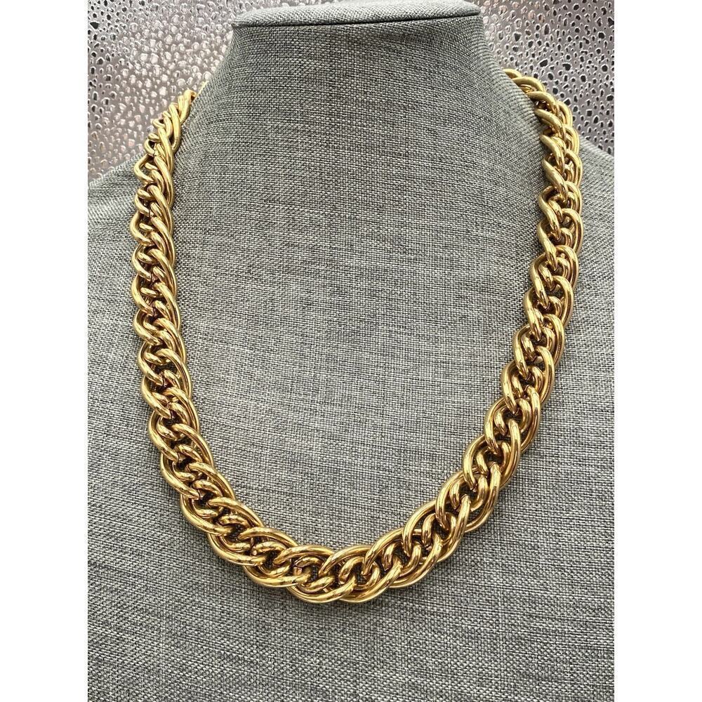 Napier Vintage Chain Thick Heavy Gold Tone Chain Estate 24”